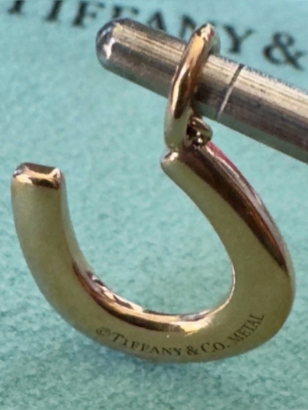Tiffany & Co Rubedo Gold Sterling Silver 1837 Horseshoe Charm Pendant - Picture 7 of 9